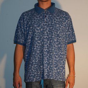 Vintage Haband Men’s Hawaiian Polo XXXL / 3XL Blue